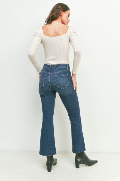 JBD Dark Denim Crop Flare main image 0