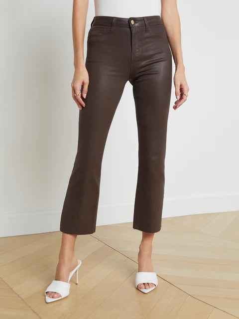 Espresso Coated KIck Flare \ Carole Cohen Collection